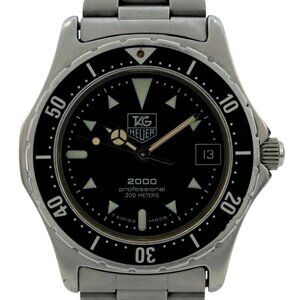 Tag Heuer 37mm Men's Professional 2000 Series Black Dial Watch